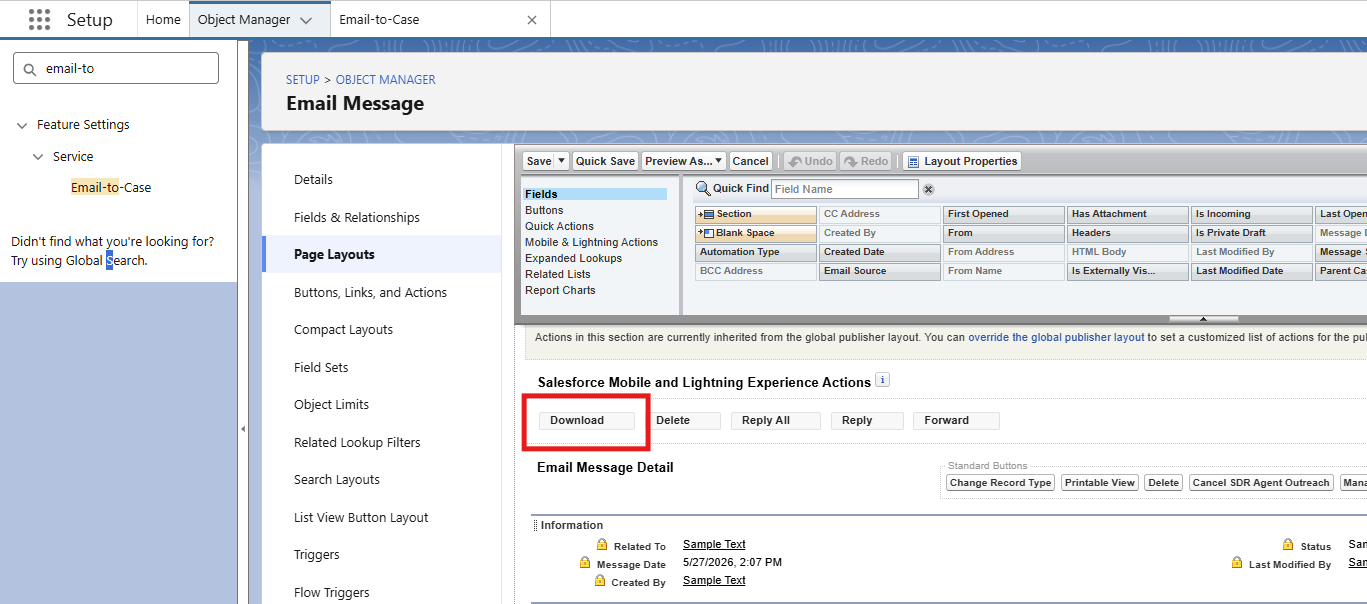 Email Message Action